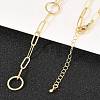 Brass Paperclip Chain Y Lariat Necklaces NJEW-H087-06G-G-3