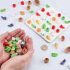 72Pcs 18 Styles Resin Basket & Food Miniature Ornaments AJEW-WR0003-67-3