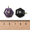 Natural Mixed Stone Pendants G-P588-02G-A-3