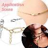 6Pcs Brass Micro Pave Clear Cubic Zirconia Spring Gate Rings ZIRC-DR0001-07-5