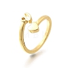 Brass Cuff Rings for Women RJEW-U044-V-4