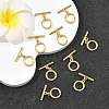 SHEGRACE Brass Toggle Clasps XGR0123G-157G-4