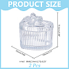 Heart-Shaped Glass Storage Box with Bow DJEW-WH0039-187-2