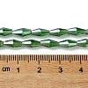 Transparent Electroplate Glass Beads X1-GLAA-K064-05A-PL05-4