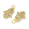 Brass Micro Pave Cubic Zirconia Pendants KK-A282-10G-2