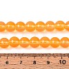 Baking Paint Glass Beads Strands DGLA-Q023-8mm-DB47-4