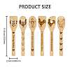6Pcs Bamboo Spoons & Knifes & Forks AJEW-WH0411-005-3