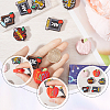 SUNNYCLUE 12Pcs 6 Style Teachers' Day Silicone Focal Beads SIL-SC0001-71-3