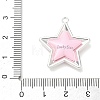 Spray Painted Alloy Pendants AL-CBA5B8E-14P-03-3