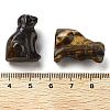 Natural Tiger Eye Carved Dog Figurines DJEW-L023-A04-3