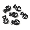 Baking Paint Glass Enamel Beads LAMP-D303-04K-1