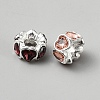 Alloy Rhinestone European Beads FIND-TAC0036-062S-01-2