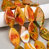 Dyed Natural Agate Beads Strands G-U029-E01-1