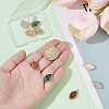 10Pcs 5 Styles Gemstone Faceted Horse Eye Pendants G-HY0001-82-3