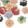 Opaque Resin & Glitter Powder Cabochons RE-CBA240F-02-1