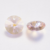 Faceted Glass Rhinestone Charms RGLA-F049-6mm-223PS-2