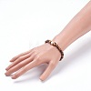 Natural Tiger Eye Stretch Bracelets BJEW-JB03747-03-3