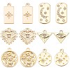 24Pcs 6 Styles Alloy Pendants FIND-SC0003-82-1
