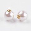 Acrylic Pearl Ear Nuts OACR-WH0002-01C-2