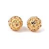 925 Sterling Silver Micro Pave Clear and Deep Pink Cubic Zirconia Beads SE-CBAF1B2-06G-1