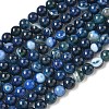 Natural Banded Agate Beads Strands G-I392-A01-8mm-2