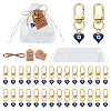 30Pcs Alloy Enamel Pendant Decorations HJEW-ME00136-1