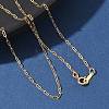 1/20 14K Gold Filled Long Oval Link Chain Necklaces for Women Men NJEW-Z068-05G-1