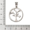 304 Stainless Steel Pendants STAS-F363-08B-P-3