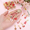 40Pcs Alloy Enamel Shoes Charms HJEW-PH02499-3