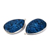 Dyed Natural Sesame Jasper/Kiwi Jasper Big Pendants G-Q606-05A-01-2