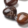 Natural Petrified Wood Beads Strands G-C150-A08-01-3