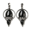 Natural Obsidian Pendants G-F766-04AS-05-1
