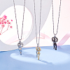 Unicraftale 3Pcs 3 Colors 304 Stainless Steel Pendants STAS-UN0037-95-5