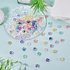 120Pcs 8 Colors Transparent Glass Beads GLAA-TA0004-25-5