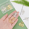 12Pcs 3 Style 201 Stainless Steel Pendants STAS-DC0001-59-2