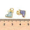 Brass Enamel Pendants KK-H534-07G-3
