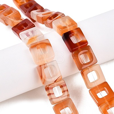 Natural Red Agate Beads Strands G-N342-102A-1