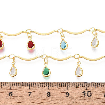 Brass Scalloped Bar Chains CHC-T018-02G-1
