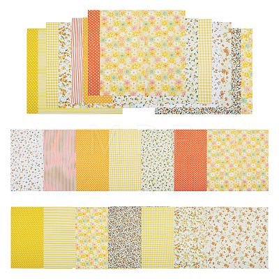 28Pcs 14 Styles Cotton Fabric DIY-TA0014-80A-1