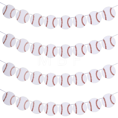 8Pcs Sports Party Decoration Paper Banner AJEW-CN0007-14D-1