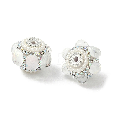 Sparkling Acrylic Rhinestone Beads CLAY-NH0003-01S-04-1