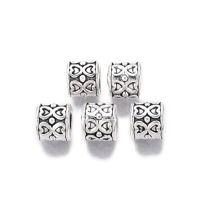 Tibetan Style Alloy European Beads TIBE-S314-95AS-RS-1