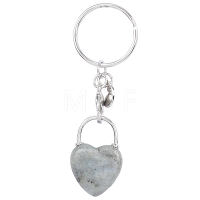 Natural Labradorite Keychain PW-WGCB953-03-1