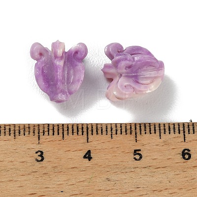 Synthetic Coral Carved Beads BSHE-P034-01B-1