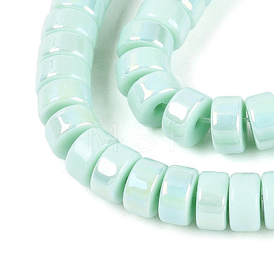 AB Color Plated Opaque Glass Beads Strands GLAA-T026-3x6mm-P04-1