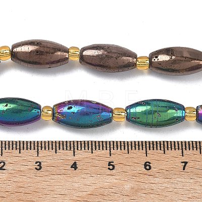 Electroplated Natural Druzy Geode Crystal Beads Strands G-G459-03A-1