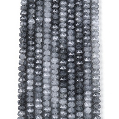 Imitation Jade Crackle Glass Beads Strands GLAA-N068-01A-A01-1