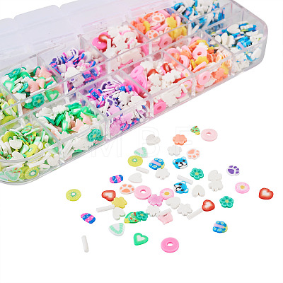 30G 6 Colors Handmade Polymer Clay Sprinkles Mix CLAY-TA0001-17-1