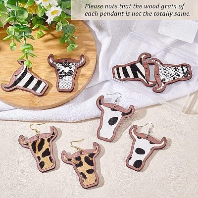 Olycraft DIY Cattle Head Dangle Earring Making Kit DIY-OC0009-75-1