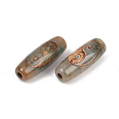 Tibetan Style dZi Beads TDZI-E004-57-1